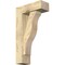 Ekena Millwork Funston Block Rough Sawn Bracket w/ Offset Brace, Douglas Fir, 6"W x 16"D x 28"H BKT0604X16X28FST05RDF - alternate 1